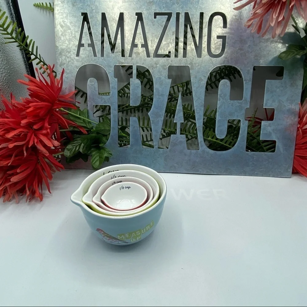 Anthropologie Measure Up‎ Bird Ceramic Cups